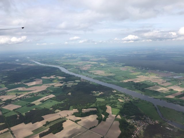 Bild_1_ Überfliegen der Elbe nördlich von Hitzacker